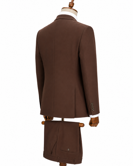 The Classic Chocolate Brown Three-Piece Suit