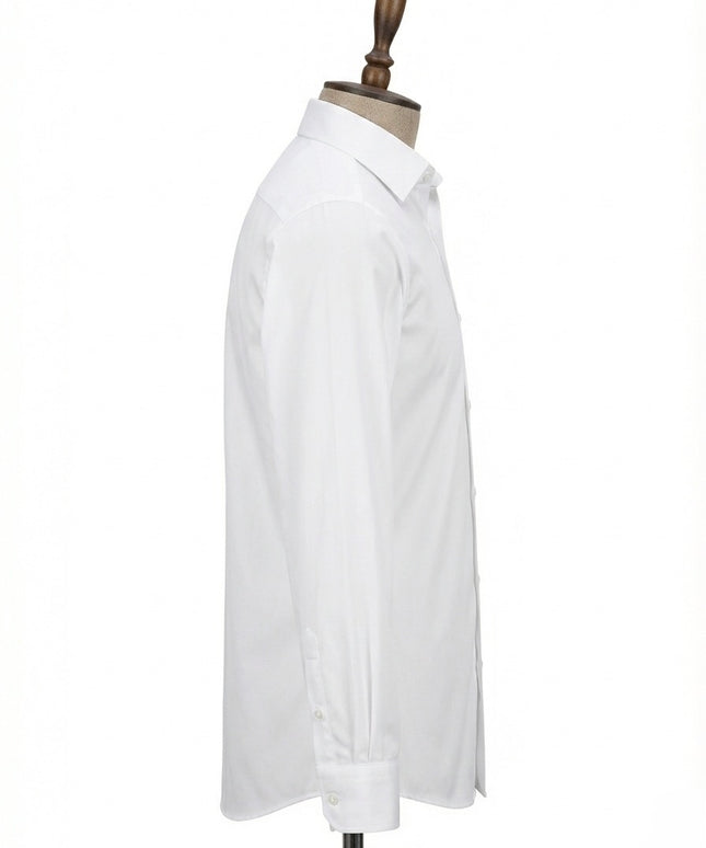 White shirt on a mannequin against a white background
