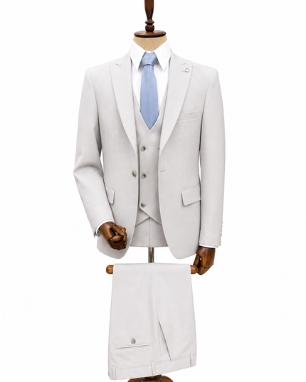 The Tailored Light Grey Three-Piece Suit