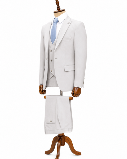 The Tailored Light Grey Three-Piece Suit