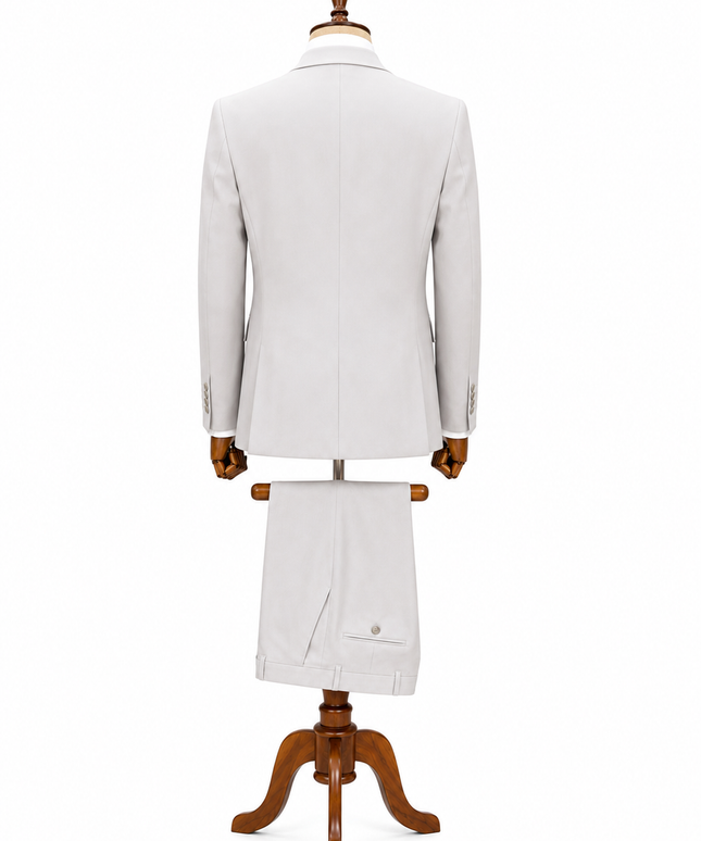 The Tailored Light Grey Three-Piece Suit