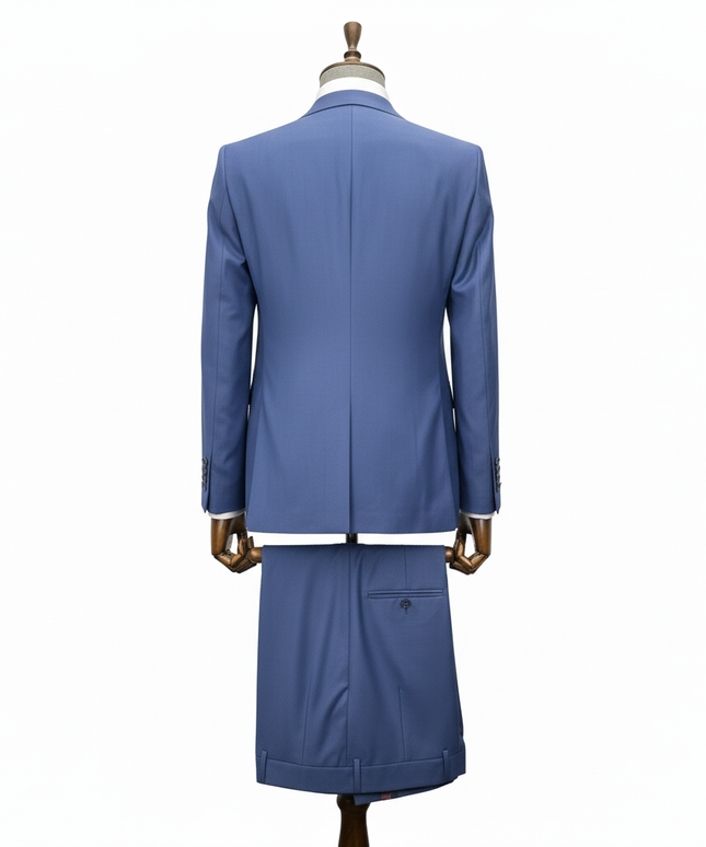 Men's Slate Blue 3-Piece Suit – Slim Fit Wedding & Formal Set