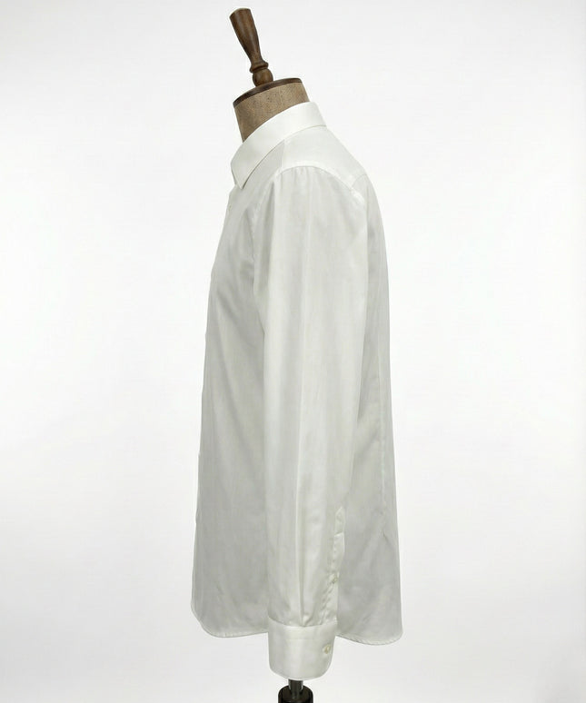 White shirt on a mannequin against a white background